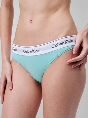 Calvin Klein Women's Modern Cotton Bikini Underwear | Beau Blue | M | NWT
